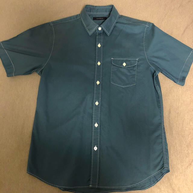 RAGEBLUE(レイジブルー)のレイジブルー　ダークグリーンのメンズ半袖カラーシャツ メンズのトップス(シャツ)の商品写真