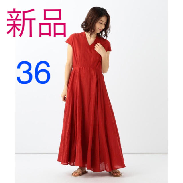 新品タグ付き MARIHA 春の月のドレス ガーネット 36