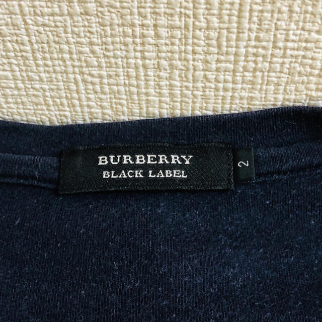 BURBERRY BLACK LABEL(バーバリーブラックレーベル)のバーバリー　ブラックレーベル　ショルダーチェックTシャツ メンズのトップス(Tシャツ/カットソー(半袖/袖なし))の商品写真