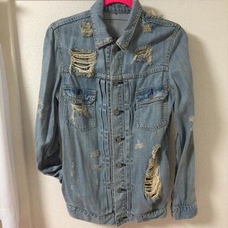 マウジー(moussy)のmoussyクラッシュdenimJK(Gジャン/デニムジャケット)