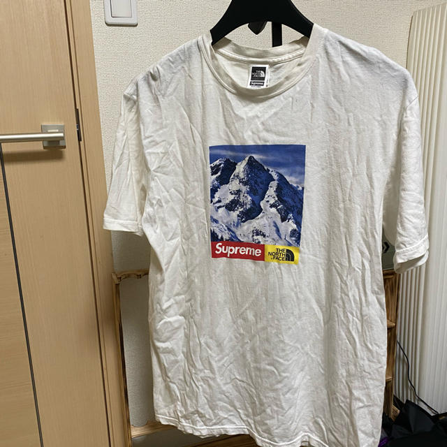 supreme × ノースフェイス　Mサイズ　Tシャツトップス