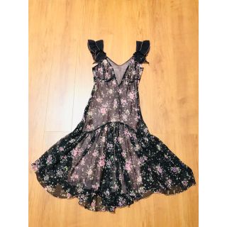 ジルバイジルスチュアート(JILL by JILLSTUART)の新品★レベッカテイラー★花柄ワンピース★rebecca taylor(ひざ丈ワンピース)