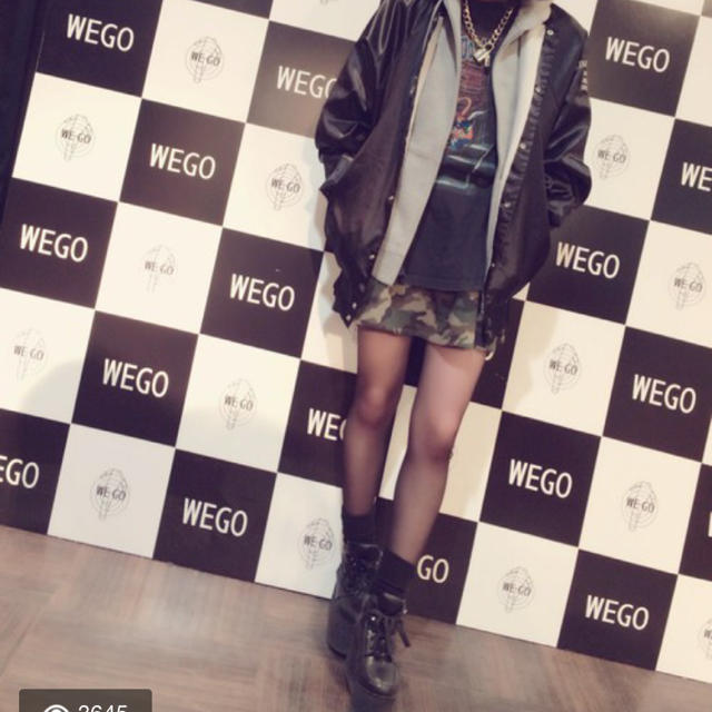 WEGO(ウィゴー)のWEGO 迷彩フレアスカート レディースのスカート(ミニスカート)の商品写真