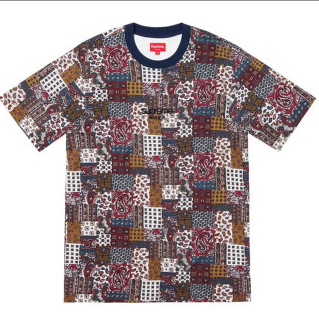 Supreme Patchwork Paisley Tee ペイズリー バンダナ