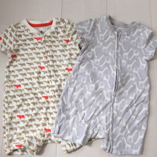 ベビーギャップ(babyGAP)のgap動物柄ロンパースセット(ロンパース)