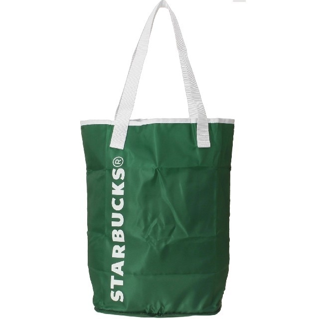Starbucks Coffee(スターバックスコーヒー)の新品　未開封品　スターバックス　ポケッタブル　エコバッグ　グリーン　人気商品 レディースのバッグ(エコバッグ)の商品写真