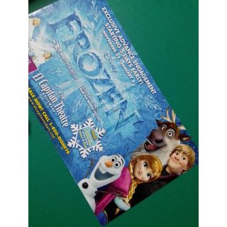 アナトユキノジョオウ(アナと雪の女王)の【非売品】アナと雪の女王 アメリカ版 チラシ(ノベルティグッズ)