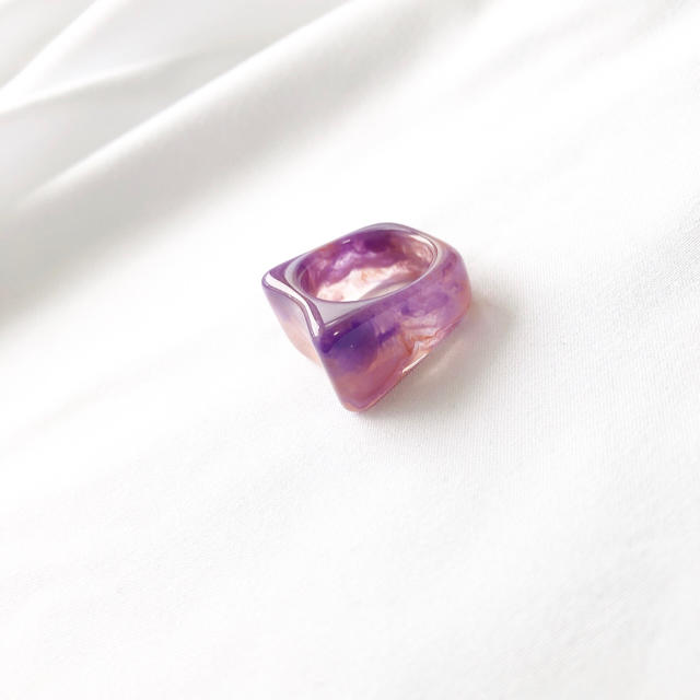 マーブルリング【purple】 レディースのアクセサリー(リング(指輪))の商品写真