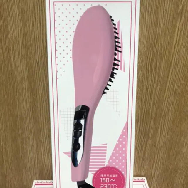 ストレートヘアブラシ　ホットブラシ　ストレートアイロン　コテ　ホットカーラー スマホ/家電/カメラの美容/健康(ヘアアイロン)の商品写真