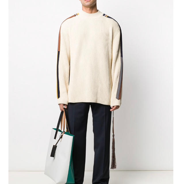 Jil Sander(ジルサンダー)の【限定価格】ジルサンダー  ニット フリンジ  デザイナーズ イタリア製 新品 メンズのトップス(ニット/セーター)の商品写真