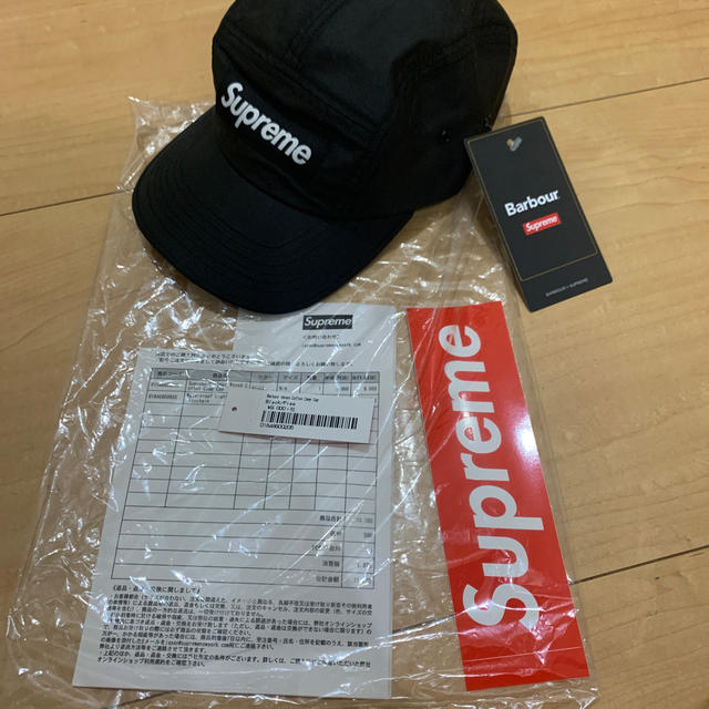 supreme Barbour Waxed Cotton Camp Cap帽子