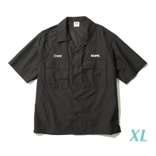 ジーユー(GU)の【即納】GU x soph オープンカラーシャツ　ブラック　XL ソフ(シャツ)