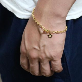 ロンハーマン(Ron Herman)のスター ストーン チェーン ブレスレット ゴールド chain bracelet(ブレスレット)