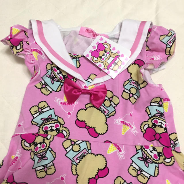 EARTHMAGIC(アースマジック)のセーラーワンピース ピンク120cmアースマジック キッズ/ベビー/マタニティのキッズ服女の子用(90cm~)(ワンピース)の商品写真