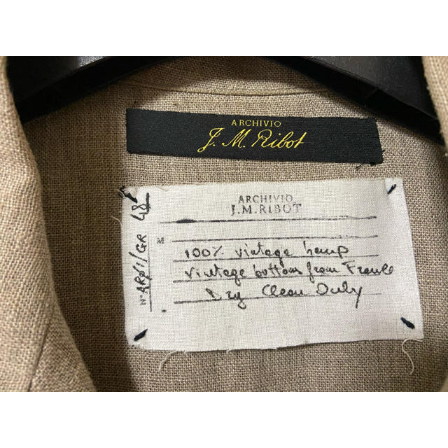 ARCHIVIO J.M. Ribot vintage  hemp coat メンズのジャケット/アウター(チェスターコート)の商品写真