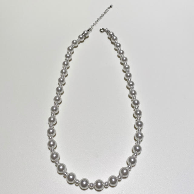 pearl beads necklace パールビーズネックレス