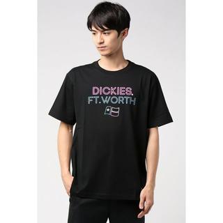 ディッキーズ(Dickies)のDickies ネオン調　プリントTシャツ ブラックM　[新品](Tシャツ/カットソー(半袖/袖なし))