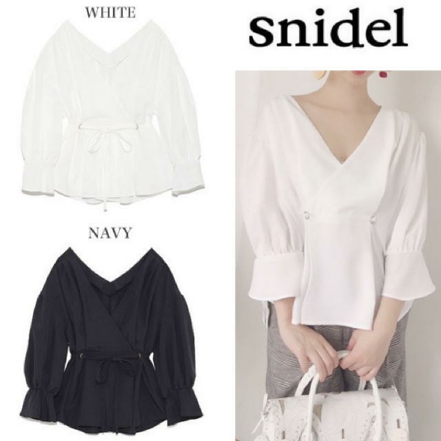 snidel 2Way カシュクールブラウス