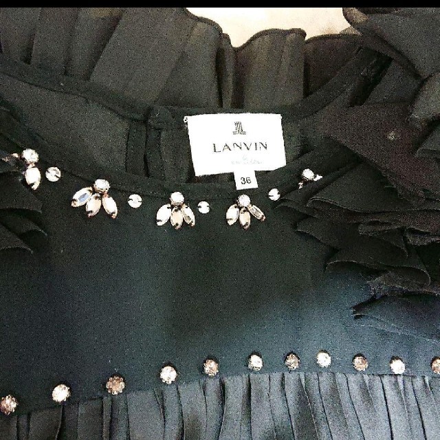 LANVIN en Bleu(ランバンオンブルー)のランバンオンブルー パーティードレス レディースのフォーマル/ドレス(ミディアムドレス)の商品写真
