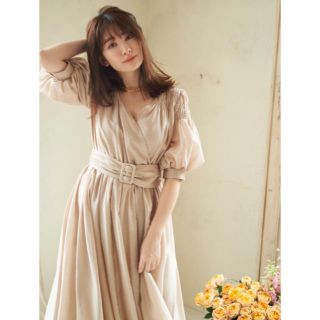 新品　Her lip to❤︎ Airy Volume Sleeve Dress(ロングワンピース/マキシワンピース)