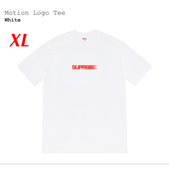 【即納】supreme モーションロゴ　Tシャツ　ホワイト　XL