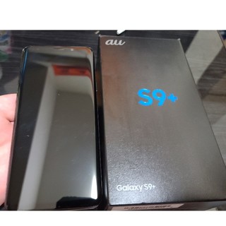 エーユー(au)のau スマートフォン本体　Samsung　GALAXY S9プラス　美品中古(スマートフォン本体)