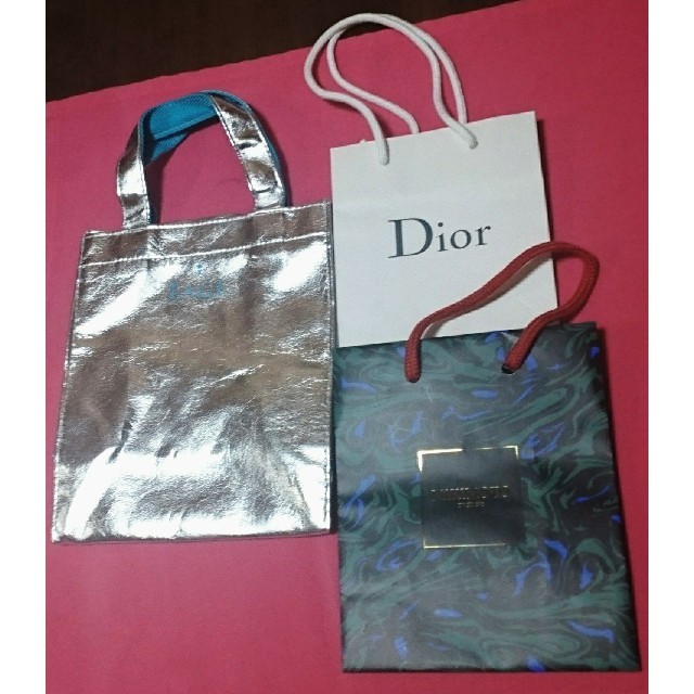 Dior(ディオール)のショップ袋とポーチの 3点 レディースのバッグ(ショップ袋)の商品写真