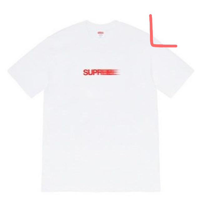 Supreme Motion Logo Tee White L メンズのトップス(Tシャツ/カットソー(半袖/袖なし))の商品写真