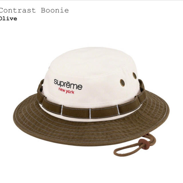 Supreme(シュプリーム)のSupreme Contrast Boonie Olive メンズの帽子(ハット)の商品写真