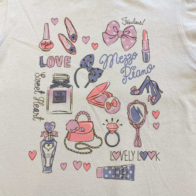 mezzo piano(メゾピアノ)のメゾピアノ Tシャツ　130 キッズ/ベビー/マタニティのキッズ服女の子用(90cm~)(Tシャツ/カットソー)の商品写真