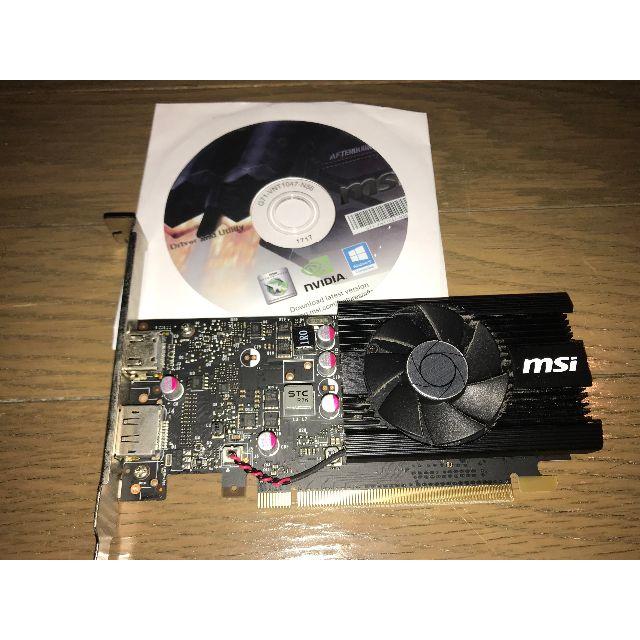 MSI GeForce GT 1030 2G LP OC（動作確認済）