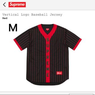 シュプリーム(Supreme)のsupreme Vertical Logo Baseball Jersey M(シャツ)