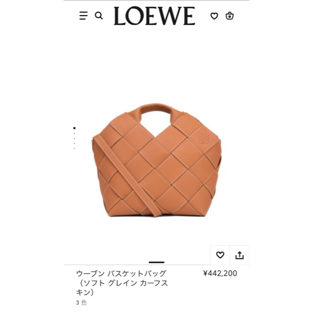 LOEWE(ロエベ)の【LOEWE】新品未使用　ウーブンバスケットバッグ レディースのバッグ(ショルダーバッグ)の商品写真