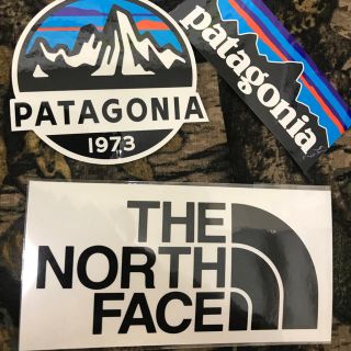 パタゴニア(patagonia)の★超特価★新品未使用　ノースフェイス&パタゴニア　切り文字　黒&スコープ&P6(その他)