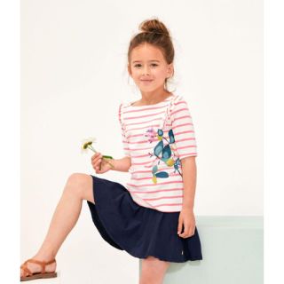 プチバトー(PETIT BATEAU)の2020ss プチバトー ボーダープリント半袖Ｔシャツ_キッズ(Tシャツ/カットソー)