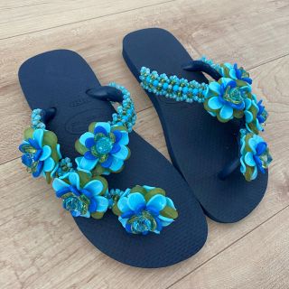 ハワイアナス(havaianas)のhavaianas ビジュマム　ビーチサンダル　新品未使用❗️(ビーチサンダル)