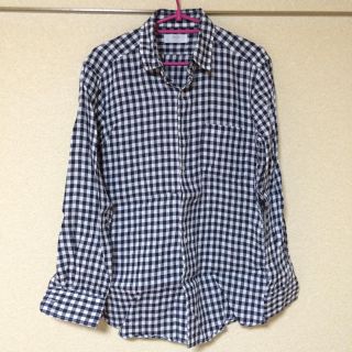 ユニクロ(UNIQLO)のユニクロ  リネンシャツ  M(シャツ)