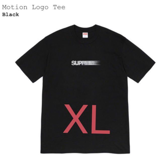 XL supreme シュプリーム モーション ロゴ 黒