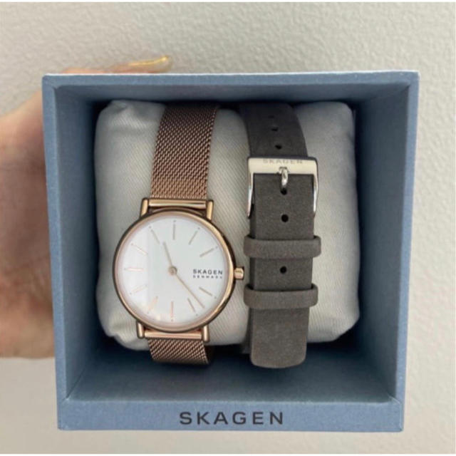 美品　SKAGEN スカーゲン　腕時計　ピンクゴールド