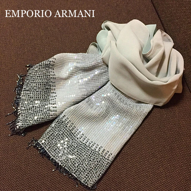 Emporio Armani(エンポリオアルマーニ)のアルマーニストール、タルボットワンピース レディースのファッション小物(ストール/パシュミナ)の商品写真