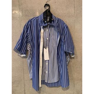 サカイ(sacai)のsacai  20ss ストライプ　半袖シャツ(シャツ)