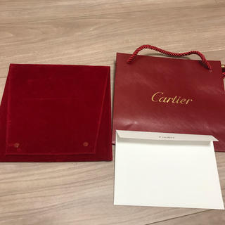 カルティエ(Cartier)のカルティエ   ネックレス 入れ　ショップ袋と封筒のセット(その他)