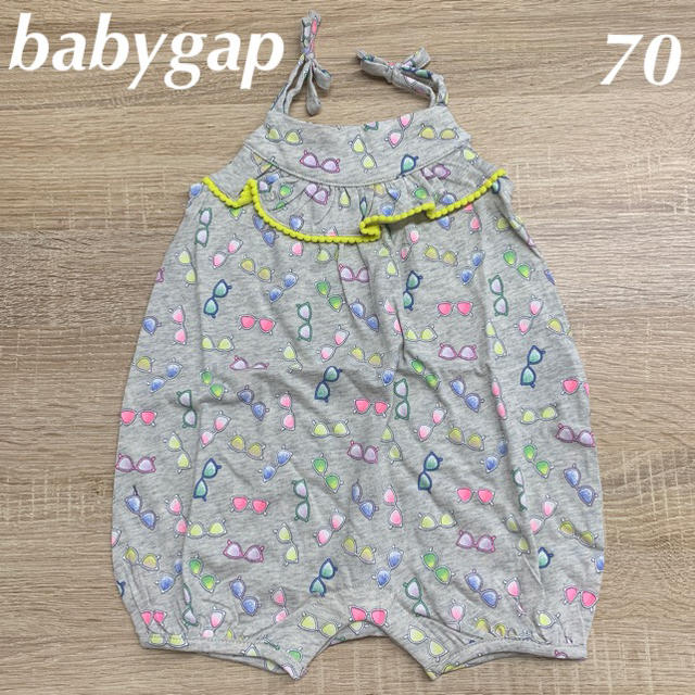 babyGAP(ベビーギャップ)の新品☆babygap☆キャミソールショートオール☆70㎝ キッズ/ベビー/マタニティのベビー服(~85cm)(ロンパース)の商品写真