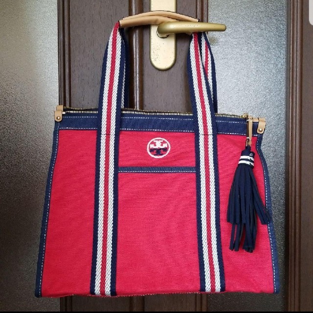 トリーバーチ　tory burch　 美品　キャンパス　トートバッグ