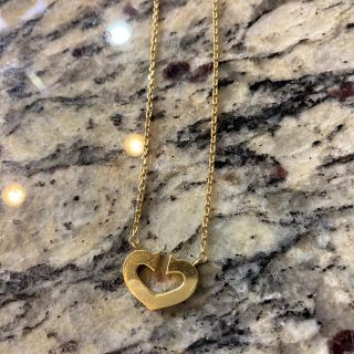 カルティエ(Cartier)のカルティエ　Cハートネックレス　ゴールド(ネックレス)