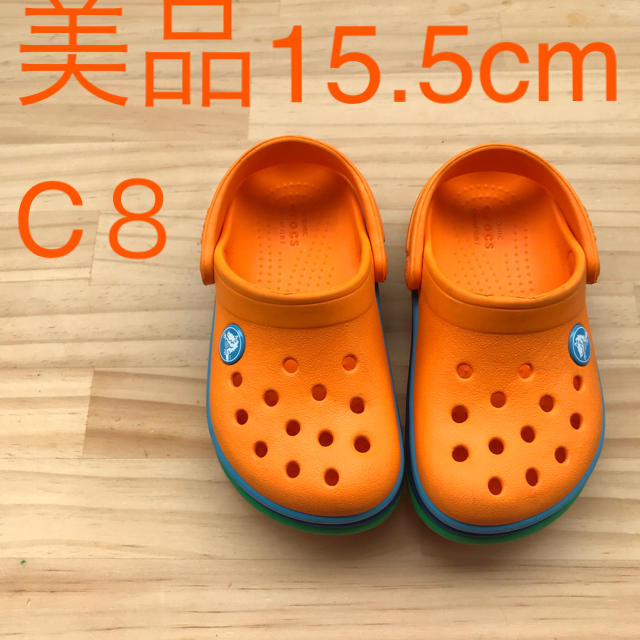 crocs(クロックス)の美品クロックスキッズサンダル15.5cm/C8 キッズ/ベビー/マタニティのキッズ靴/シューズ(15cm~)(サンダル)の商品写真