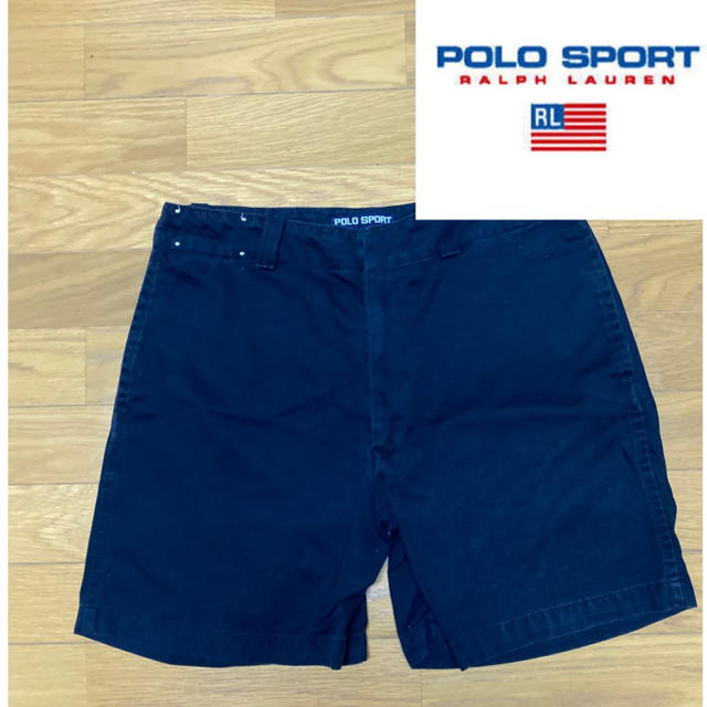 POLO RALPH LAUREN(ポロラルフローレン)のセール　ポロスポーツ　チノパン　ハーフパンツ　ブラック　30inch スケート メンズのパンツ(ショートパンツ)の商品写真