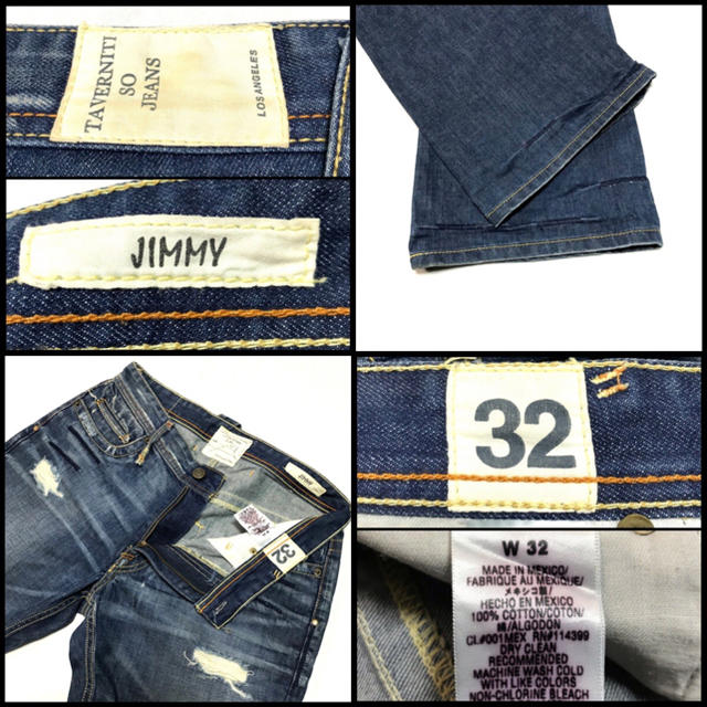 TAVERNITI SO JEANS(タヴァニティソージーンズ)のtaverniti so jeans JIMMY ダメージ加工 ブーツカット メンズのパンツ(デニム/ジーンズ)の商品写真