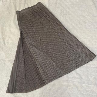 プリーツプリーズイッセイミヤケ(PLEATS PLEASE ISSEY MIYAKE)のプリーツプリーズ　サイドボタン　ロングスカート(ロングスカート)