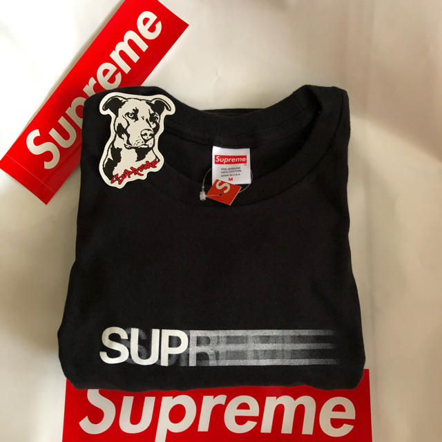 supreme 20ss motion logo 黒　M